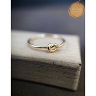 Fledios Cincin Emas 916 Knot Ring Plain / Fledios 916 Gold Plain Knot Ring