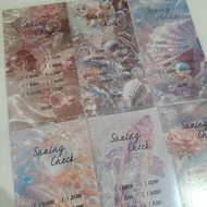 Cash Envelope Saving Check Hologram size A6 | A6 size savings envelope