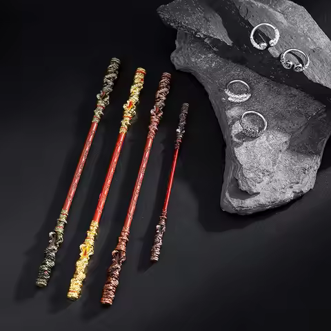 black myth Wukong game Alloy Furnishings Hoop Stick Metal Crafts Monkey King Staff Sun Wukong Weapon