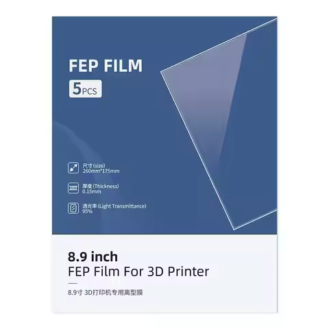 5pcs ANYCUBIC FEP Film 8.9inch 260*175*0.15MM For Photon Mono X Photon 6K Photon Mono X 6KS Photon M