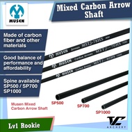 V Club Archery Musen Mixed Carbon Arrow Shaft - SP500 / SP700 / SP1000 - DIY Batang Anak Panah