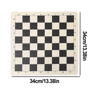 Travel Chess Board Lightweight Roll Up Chess Board Tournament Chess Mat Compact PU Leather Chess Boa