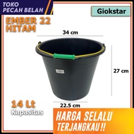 Ember Plastik 22 Hitam Giokstar (14 Liter)