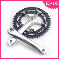 [Eyisi] Bike Crankset 39-53T Double Chainring High-Strength 130BCD 165mm Crankarms 39T-53T