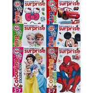 COLOURING BOOK,STICKER,DRAWING,COLOURING (STICKER INSIDE)(24 PAGE)