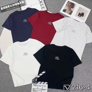 Women's short-sleeved round neck T-shirt with Free True self printed on it, made in Guangzhou, mediu