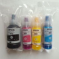 EPSON 008 หมึกสีแท้ (ไม่มีกล่อง) หมึกกันน้ำ ทุกสี 008 BK C M Y เหมาะสำหรับรุ่น EPSON (ใช้ได้กับ L151