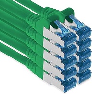 1aTTack.de Patch Cable - 10 x 2 m Ethernet, Network, LAN Cable CAT6a (for Gigabit Networks, Routers,