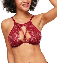 Emmeline Bra, Dark Red, Available in 30A-46DDD