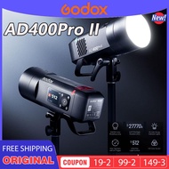 Godox AD400Pro II All-in-One Outdoor Flash 400Ws Li-on Battery TTL HSS Flash Light with Built-in 2.4