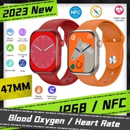 【NFC】2024 ใหม่คุณภาพสูง ZKS9 MAX Bluetooth Call Sports Watch 2.1 นิ้วรองรับ Heart Rate ความดันโลหิตเครื่องวัดออกซิเจนในเลือดผู้ชายผู้หญิง IP68 Smartwatch กันน้ำสำหรับ Android IOS