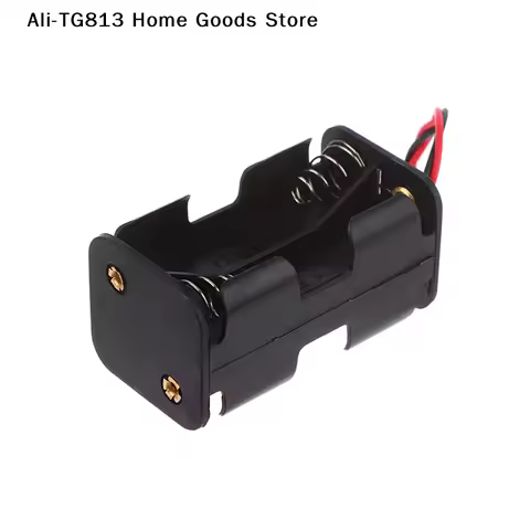 High Quality AA Battery Holder 6V for 4 x AA Batteries Black Plastic Storage Box AA Battery Case Dua