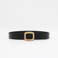 Thắt Lưng Nữ Da Thật Genuine Leather Mặt Oval Aaa Jeans