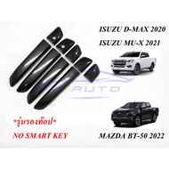 (1 Set) Door Handle Cover MAZDA BT50 4 Doors 2021-2025 TOP Model Kevlar BT50