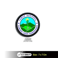 National Park Gede Pangrango premium Screen Printing Combination Embroidery Patch