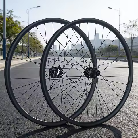 MTB Carbon Wheelset 27.5/29 Inches with 36T Ratchet HG Hub And Vacuum Tyres, BOOST 32H, 30/37Mm Widt