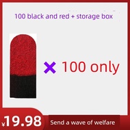 sarung jari gaming ff sarung tangan gaming Finger Cots Black Red Double Spelling Chicken Finger Cots