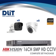 Hikvision 16CH 7216HUHI-K2 HD-TVI 5MP CCTV camera Set Package