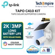 TP-Link CCTV 2K/3MP Wire Free Solar Powered CCTV Camera Color Night Vision IP65 No Hub Required Tapo