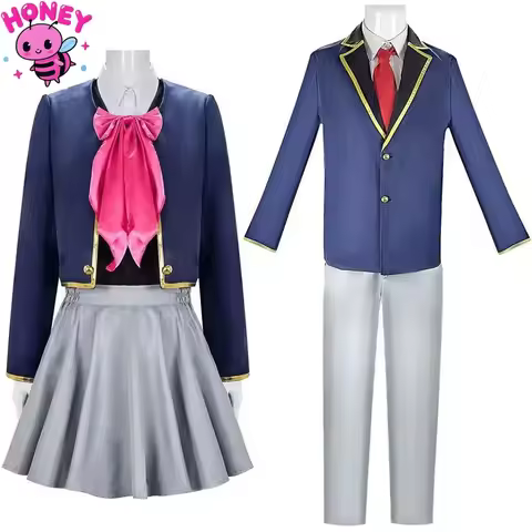 Anime Oshi No Ko Cospaly Hoshino Aqua Cosplay Costume Jacket Skirts Hoshino Ruby Dress Uniform Hallo