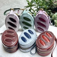 Fog Wax Leather Baguette Bread Coin Purse Baguette Handbag Alkali Water Bread Baguette Storage Bag K