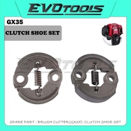 SPARE PART(GX35) : CLUTCH SHOE SET (ALUMINIUM / METAL) /BRUSH CUTTER & MESIN RUMPUT PARTS HONDA GX35
