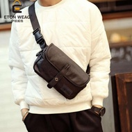 Limited Stock Pennay Original Men's Sling Bag V8058 - Imported Leather Sling Bag for Work and Colleg