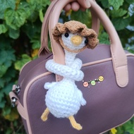 GANTUNGAN Handmade Knitted Duck Charm Bag | Duck keychain