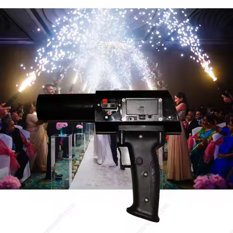 Wedding Pyrotechnic Equipment Cold Pyro Gun Hand Held Shooter Party Stage Fountain Fire-work Spark M