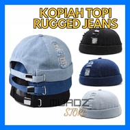 Topiah Jeans New Edition - Kopiah Ustaz Abdus Somad Kopiah Topi Miki Hat Cap Brimless Cap Baseball Cap Topiah