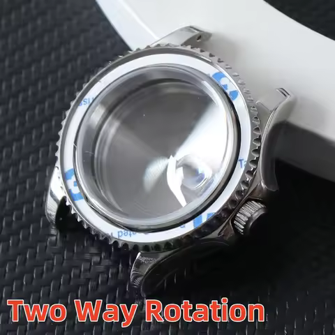 40mm NH35 Watch Case For Seiko Mod For Yacht Master High Quality Sapphire Crystal With Watch Two way