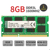For Kingston 8GB DDR3L 1600MHz PC3L-12800S 204Pin 1.35V SODIMM Laptop Memory SDRAM