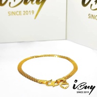 IBUY 916 Gold Milan 4 Line Bracelet 19CM 3.56G 22K (916)