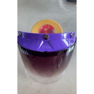 ORIGINAL BOGO VISOR 3 BUTTON BG05 VISOR 2 TONE PINK /2TONE PURPLE COLOUR CAP SIANG MALAM