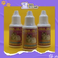Cat Fish OIL Vitamins - SQUA OIL CAT DROP 30ML - Supplement Balance Hormones Nourishes Softens Fur -