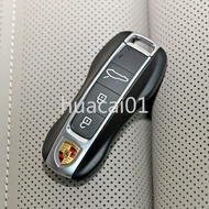 Custom Car Key Sticker For Porsche Boxster Cayman Cayenne Macan 911 977, Logo Emblem Decal