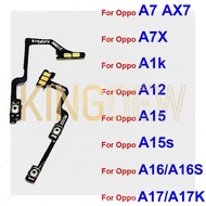 For OPPO A17 A17K A16 A16S A15 A15S A12 A7 A1K On OFF Power Volume Switch Side Key Flex Ribbon Power