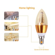 Led Candle bulb E14 Vintage Edison Filament Retro Light Bulbs 220V LED Lamp Aluminum Cool Warm White