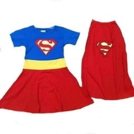 Supergirl kids costume 2yrs old to 8yrs old
