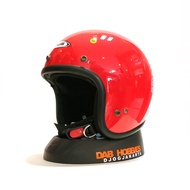 MERAH Zeus 385C Glossy Red Helmet