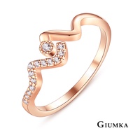 GIUMKA-Wave Shape Ring/Tail Ring-Girl Ring-Silver/Rose Gold Optional