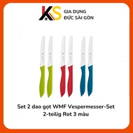Set of 2 WMF Vespermesser paring knives-Set 2-teilig 3 colors