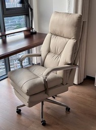【高品質】全新電腦椅辦公椅#真皮老板椅#可座可躺椅子Chair