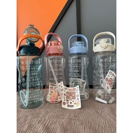 2 liter bottle with straw water bottle