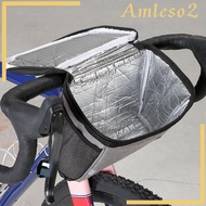 [Amleso2] Bike Handlebar Bag for Adult Mountain Road Bikes Pack Bike Front Bag