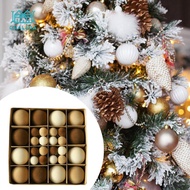 [nvnrbso] Flocked Christmas Baubles, Ornaments, Hanging Baubles for Christmas Trees