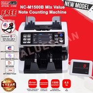 Valuescan NC-M1500B (2025) MDC Mix Value Counter Cash Money Note Bill Counter Machine Money Counting