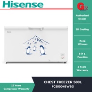 HISENSE CHEST FREEZER 500L FC550D4BWBG - HISENSE WARRANTY MALAYSIA
