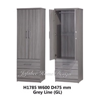 JFH SU 983 - 2 Door Wardrobe Solid Board/ALMARI BAJU HOSTEL 2 PINTU