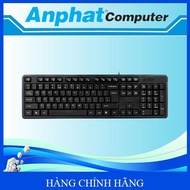 KK-3 Wired A4tech Wired Keyboard (Black) - Genuine product